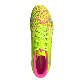 Adidas Predator Club FG/MG ID1324 Zapatos de fútbol amarillo 3