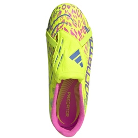 Adidas Predator League FT FG JP9837 Zapatos de fútbol amarillo 2