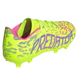ADIDAS Predator League FG/MG ID3748 Zapatos de fútbol amarillo 3