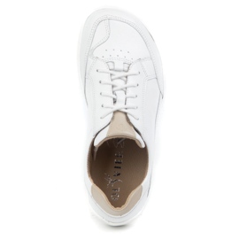 Zapatillas de cuero minimalista de mujer descalzo Olivier 1282 White blanco 7