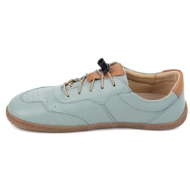 Kampol Zapatos de cuero minimalista descalzo 500/24 ​​pistachos verde 2