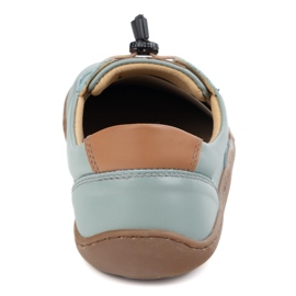 Kampol Zapatos de cuero minimalista descalzo 500/24 ​​pistachos verde 9