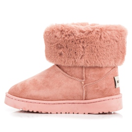 Bella Paris Mukluki con flecos rosado 1