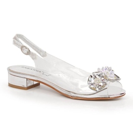 Sandalias sabatina sab126a de panelescuenta plata 9