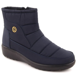 Unisoft Botas de nieve para mujer, azul marino. 7