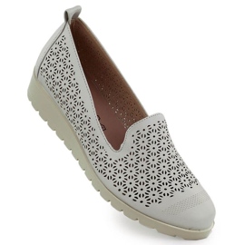 M.Daszyński Zapatos en M. Daszyński MR1628-20 en flores gris 4