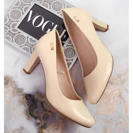 Zapatos de tacón de aguja color nude de Sergio Leone beige 3