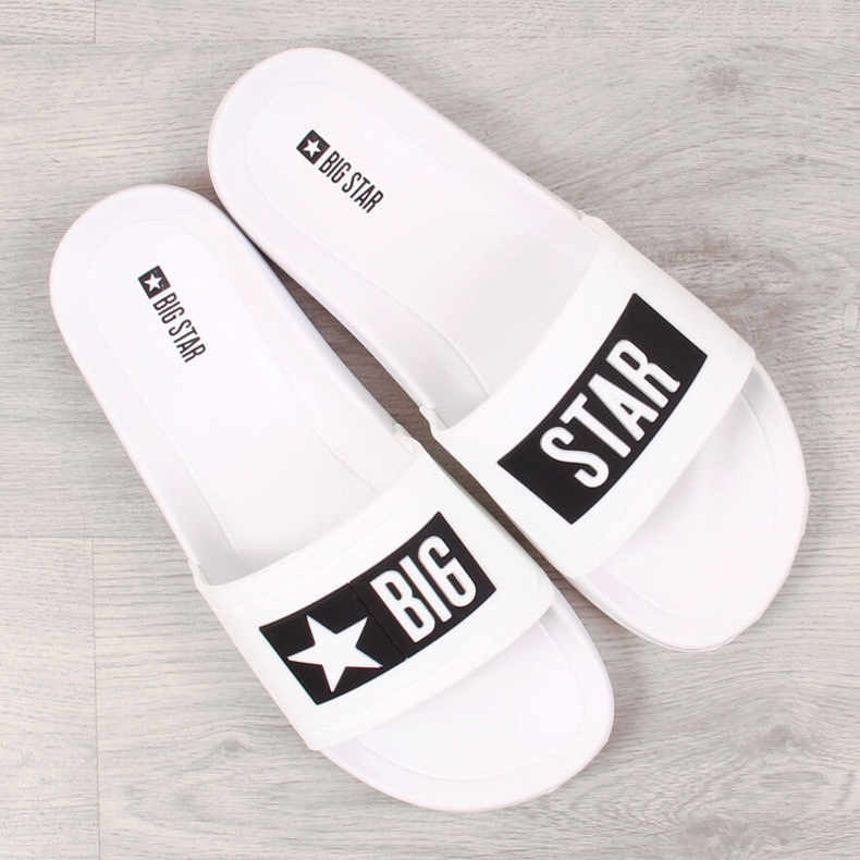 Chanclas piscina hombre blancas Big Star DD174700 blanco 2