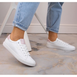 Zapatillas bajas de piel ecológica, blanco Big Star HH274073 9