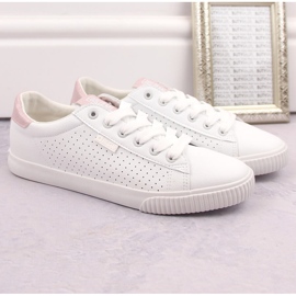 Zapatillas bajas de piel ecológica, blanco Big Star HH274073 5