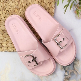 Zapatillas rosa Big Star en plataforma JJ274A308 rosado 1