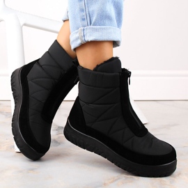 Botas de nieve de mujer con aislamiento y cremallera negras T.Sokolski Z23-348 negro 2