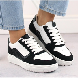 Zapatillas deportivas de mujer panda blanco y negro McBraun 23263 3