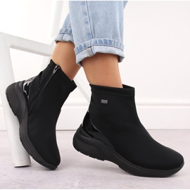 Botas cuña mujer impermeables negras Remonte D6677-03 negro 11