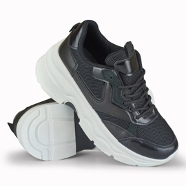 Zapatillas deportivas con plataforma para mujer, negro, 23-7B 4