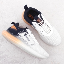 Zapatos deportivos masculinos grandes y negros Big Star nn174474 blanco 4