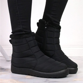 Botas de nieve impermeables con cremallera News W EVE181A negro 14