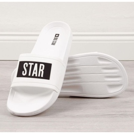 Zapatillas de piscina blancas Big Star M DD174700 para la piscina blanco 6