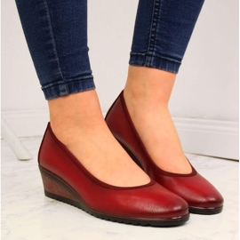 Zapatos de tacón rojos con cuña W Vinceza 7