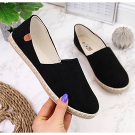 Alpargatas sin cordones con recortes News W EVE270A negro 8