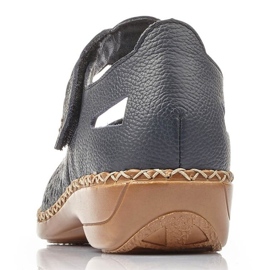 Zapatos de piel Rieker W RKR139 azul marino 16