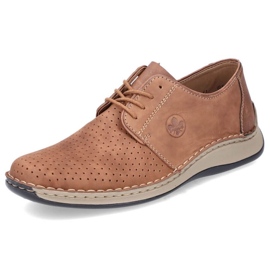 Zapatos de cuero calado Rieker M RKR528 marrón 23