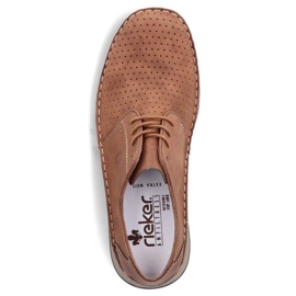 Zapatos de cuero calado Rieker M RKR528 marrón 25