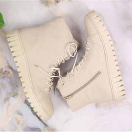 Botas con plataforma aislante Rieker W RKR279C, beige 13