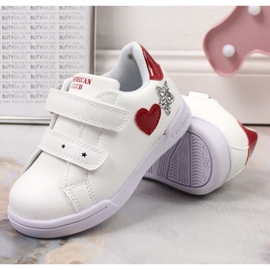 Zapatillas deportivas American Club Jr AM925A velcro blanco 8