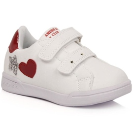 Zapatillas deportivas American Club Jr AM925A velcro blanco 10