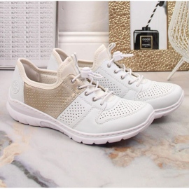 Zapatos cómodos Rieker W L3254-80 blanco 20