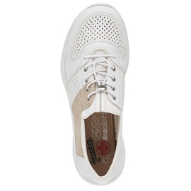 Zapatos cómodos Rieker W L3254-80 blanco 21