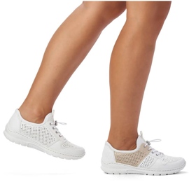 Zapatos cómodos Rieker W L3254-80 blanco 22