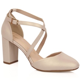 Tacones Sergio Leone SK248D Beige 10