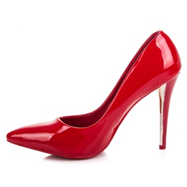 Vinceza Tacones lacados en rojo 1