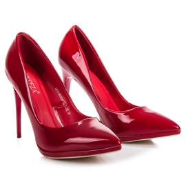 Vinceza Tacones granate rojo 3