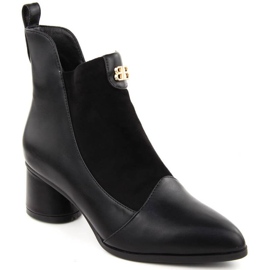 D&amp;A S.Barski Premium Collection W OLI232A botines de tacón negro 8