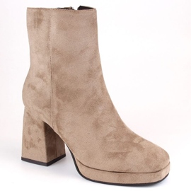 Botines de ante Jezzi W JEZ411B, beige 8