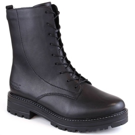 Rieker Botas de piel cómodas y aislantes Remonte W RKR622, negro 6