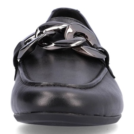 Rieker Zapatos cómodos de piel con cadena Remonte W RKR645, negro 25