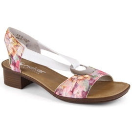 Sandalias cómodas florales Rieker W RKR334C multicolor 20