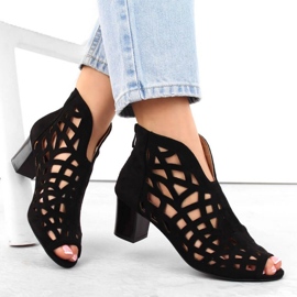 M.Daszyński W SAN32A botines de ante negro 8