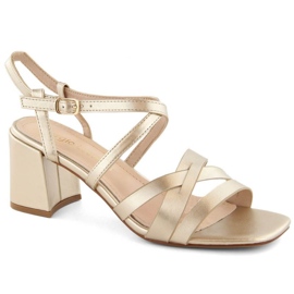 Sandalias tacón Sergio Leone W SK437 dorado 8
