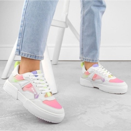 Zapatillas deportivas con plataforma Big Star INT2002 blanco-multicolor 8