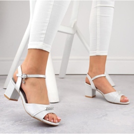 Sandalias tacón Vinceza W JAN305 plata 6