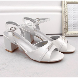 Sandalias tacón Vinceza W JAN305 plata 8