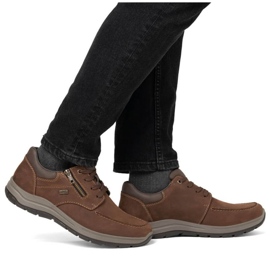 Rieker M RKR710 Zapatos de piel marrón 11