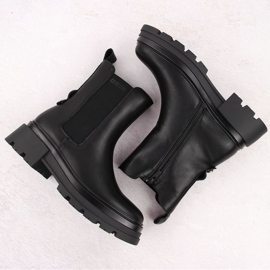 Botas de piel Big Star W INT2053 INT2053 negro 9