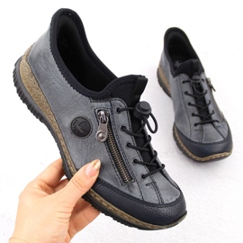 Zapatos de mujer Rieker N3267-14 Azul 15