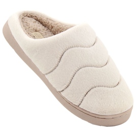 Zapatillas de estar por casa Unisoft W 6622 EVE466B de pelo beige 9